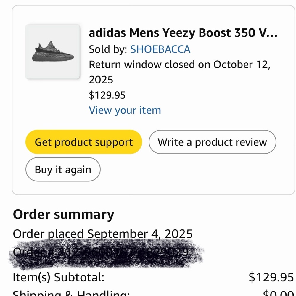Yeezy Boost 350 v2 Slate and Black size 9.5 - Picture 7 of 7